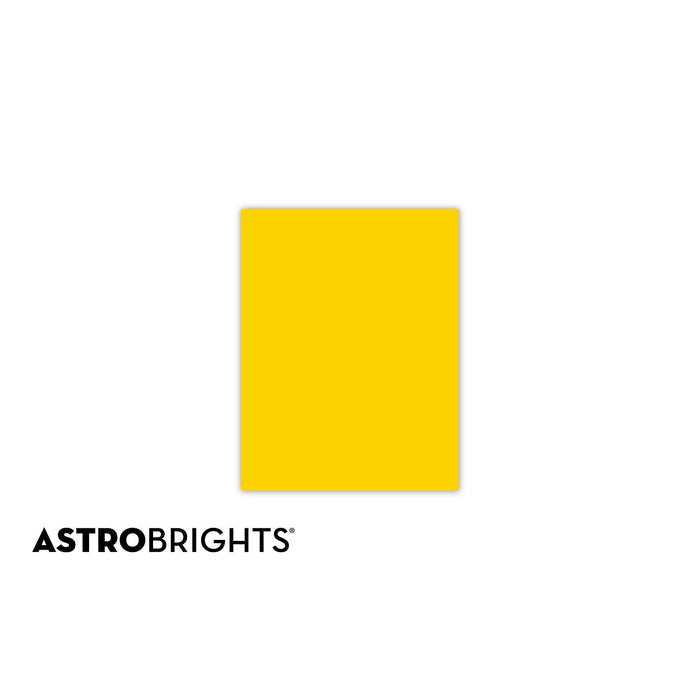 Astrobrights Colored Paper, 24 lbs., 8.5" x 11", Sunburst Yellow™, 500 Sheets/Ream (22591)