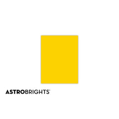 Astrobrights Colored Paper, 24 lbs., 8.5" x 11", Sunburst Yellow™, 500 Sheets/Ream (22591)