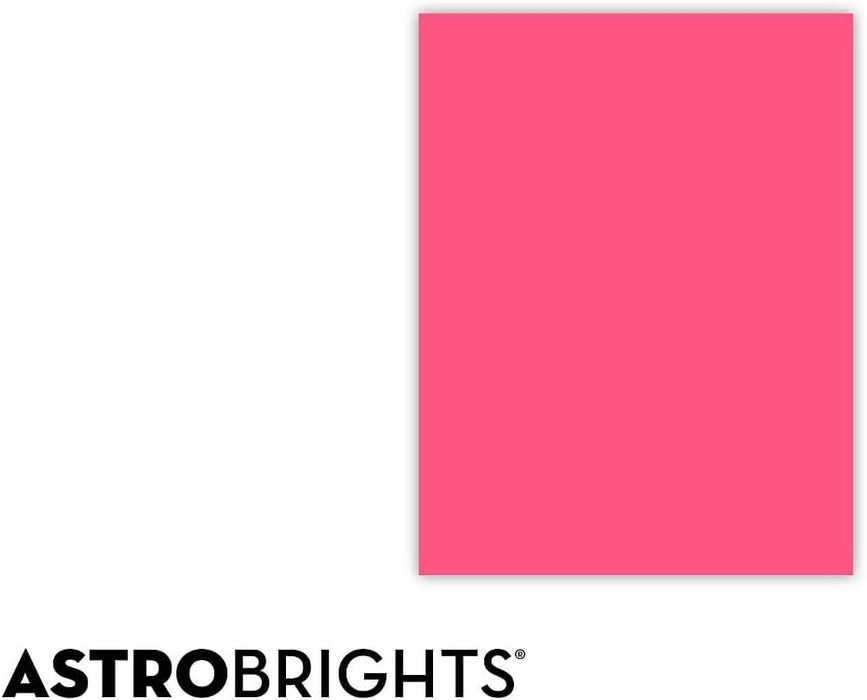 Astrobrights Colored Paper, 24 lbs., 8.5" x 11", Pulsar Pink™, 500 Sheets/Ream (21031)