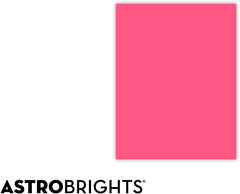 Astrobrights Cardstock, 65 lbs., 8.5" x 11", Plasma Pink™, 250 Sheets/Ream (22129)