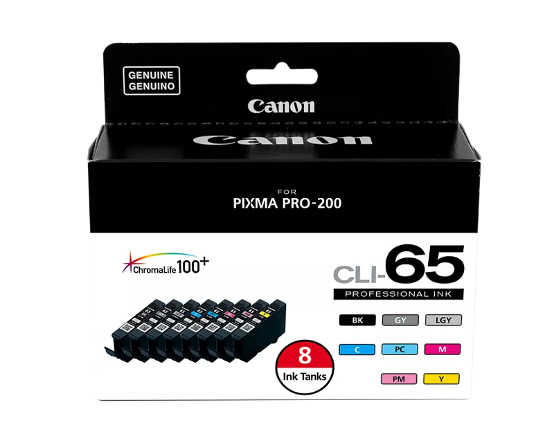 Canon Genuine CLI-65 8-Color Ink Value Pack (4215C007)