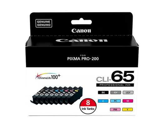 Canon Genuine CLI-65 8-Color Ink Value Pack (4215C007)