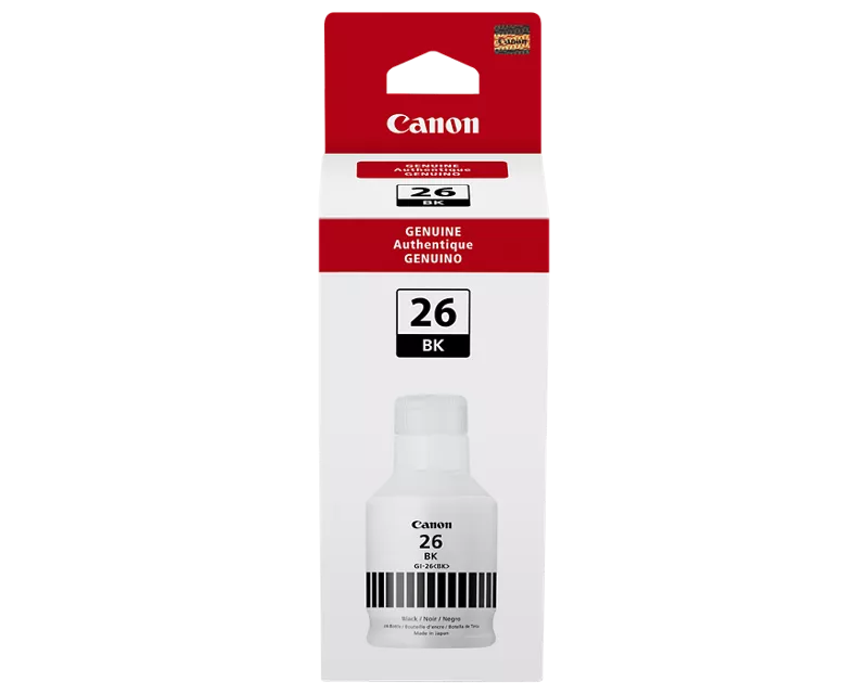 Canon Genuine GI-26 Pigment Black Ink Bottle (4409C001)