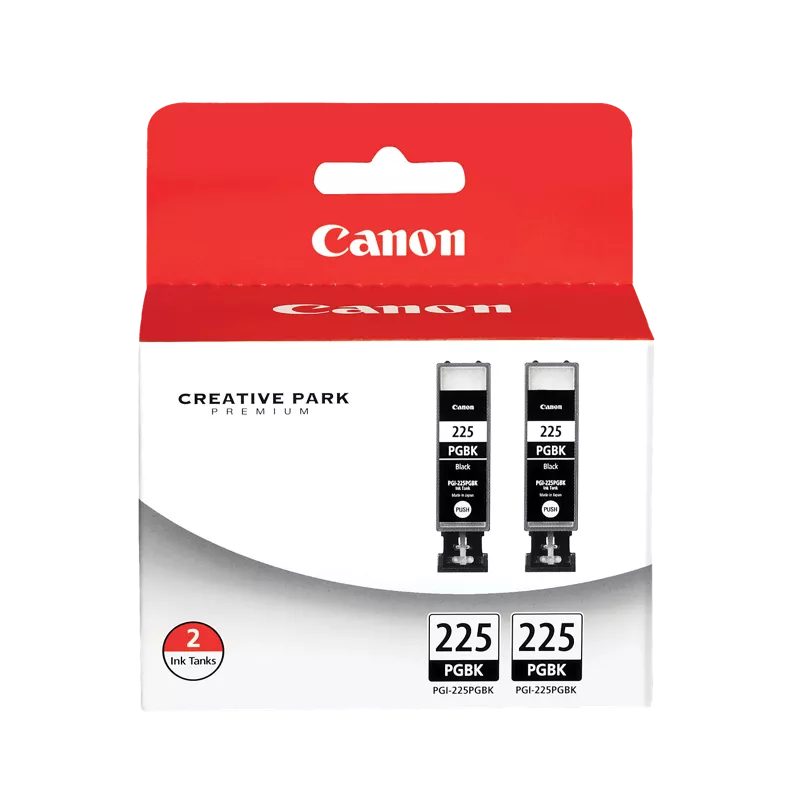 Canon Genuine PGI-225 Black Twin Ink Pack (4530B007)