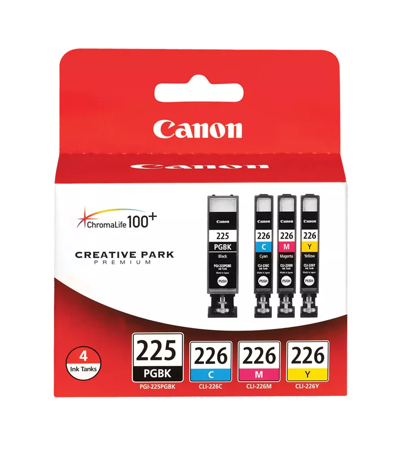 Canon Genuine PGI-225/CLI-226 4 Color Ink Pack (4530B008)