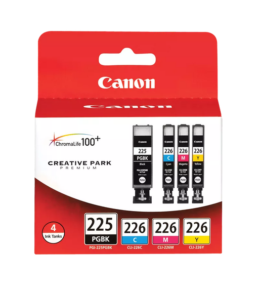 Canon Genuine PGI-225/CLI-226 4 Color Ink Pack (4530B008)