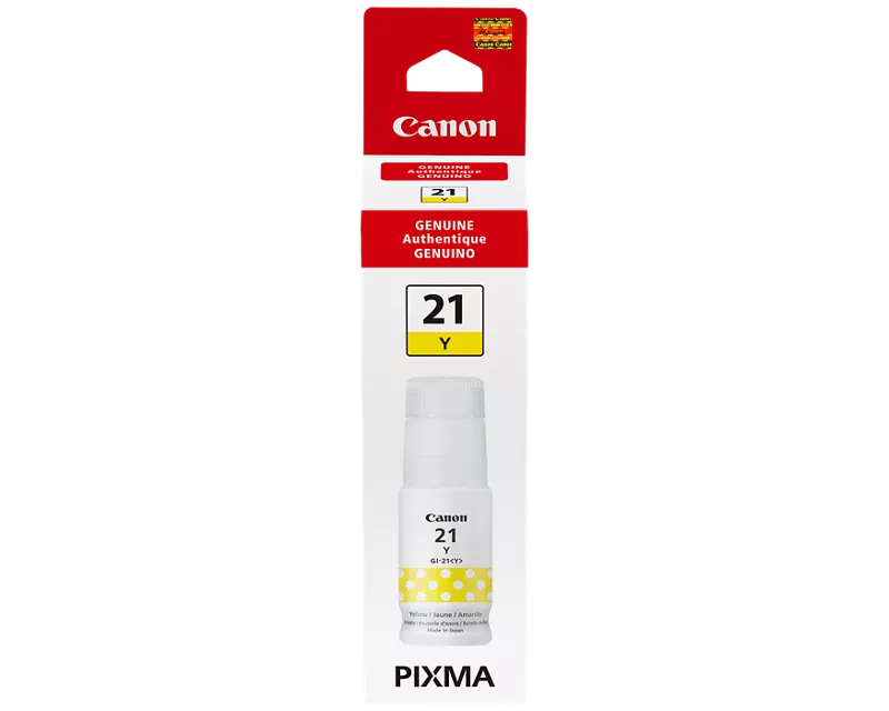 Canon Genuine GI-21 Yellow Ink Tank (4539C001)
