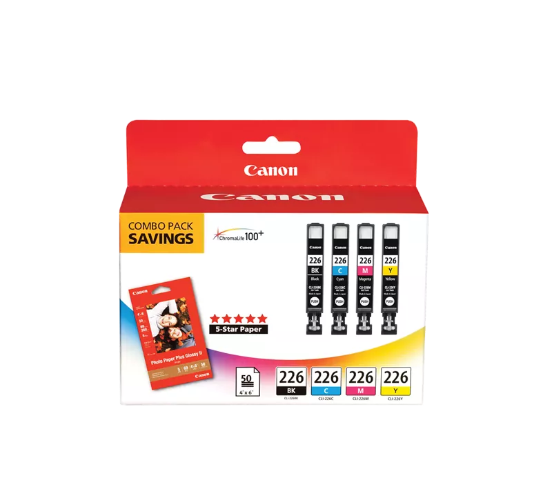 Canon Genuine CLI-226 4 Color Ink Pack (4546B007)