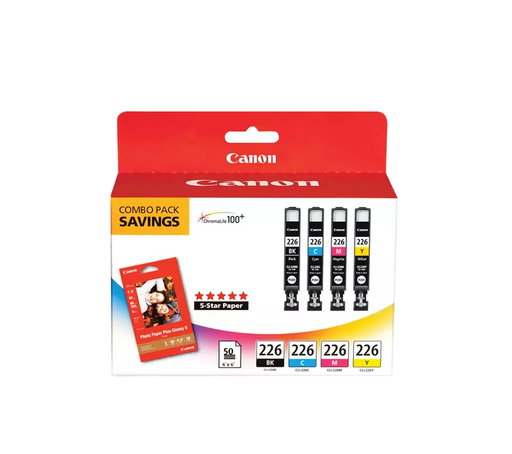 Canon Genuine CLI-226 4 Color Ink Pack (4546B007)