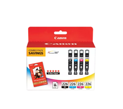 Canon Genuine CLI-226 4 Color Ink Pack (4546B007)