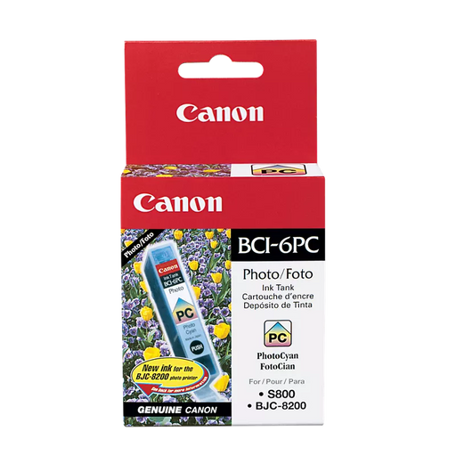 Canon Genuine BCI-6 Photo Cyan Ink Tank (BCI-6BK BLCK)