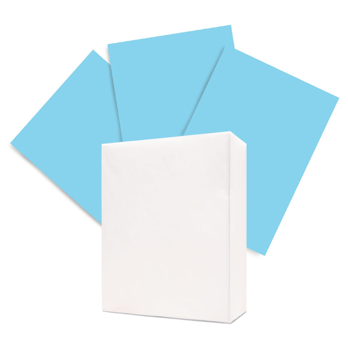 American Eagle Colors 11" x 17" Color Copy Paper, 20 lbs. Blue, 500 Sheets/Ream (47710503)