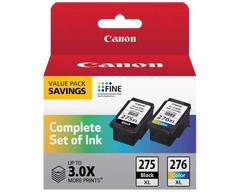 Canon Genuine PG-275 XL / CL-276 XL Value Pack (4981C008)