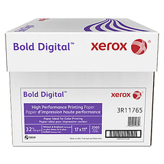 Xerox, Bold Digital Printing Paper, 17" x 11", White, 32 lbs., 100 brightness, 500 Sheets/Ream, (3R11765)