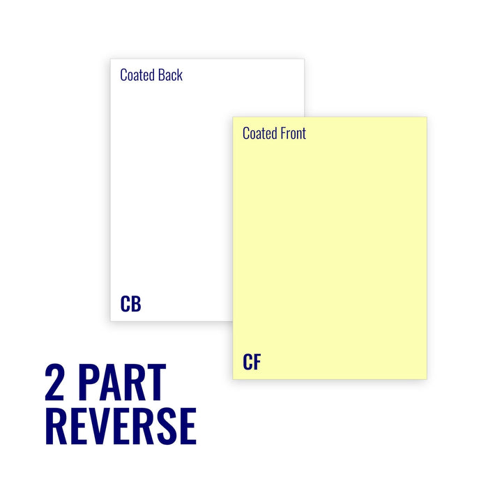 Excel One Carbonless Paper, 2 Part Reverse Bright White/Canary 1 Ream/250 Sets (230949)