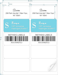 10 Per Sheet White Labels – 2" x 4" – 8.5" x 11" Sheets – Avery® 5163 & 8163 Compatible – 250 Sheets (2,500 Labels)