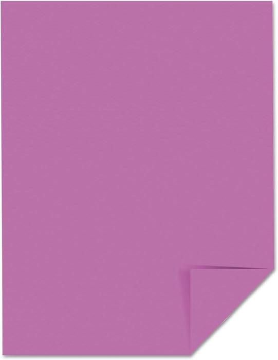 Astrobrights Cardstock, 65 lbs., 8.5" x 11", Outrageous Orchid™, 250 Sheets/Ream (21951)