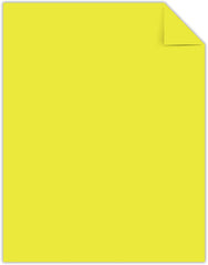 Astrobrights Cardstock, 65 lbs., 8.5" x 11", Lift-Off Lemon™, 250 Sheets/Ream (21021)