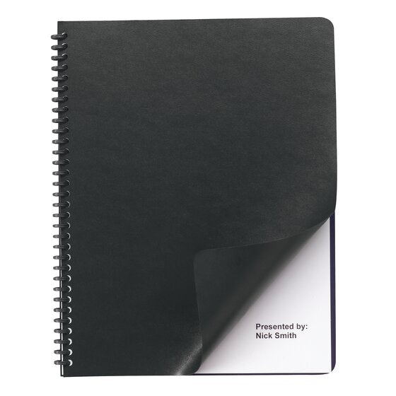GBC Regency Premium Presentation Covers, Black, Oversize, 50/Pack (2001712)