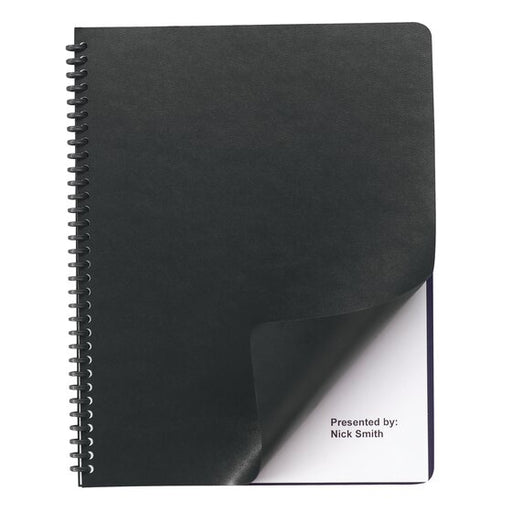 GBC Regency Premium Presentation Covers, Black, Oversize, 50/Pack (2001712)