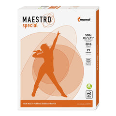 Mondi® Maestro™ White 20 lb. Smooth Copy Paper 8.5x11 in. 5000 Sheets per Carton