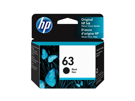 HP 63 Black Original Ink Cartridge, F6U62AN#140