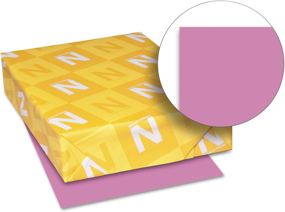 Astrobrights Cardstock, 65 lbs., 8.5" x 11", Outrageous Orchid™, 250 Sheets/Ream (21951)