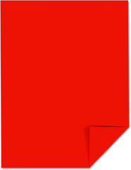 Astrobrights Cardstock, 65 lbs., 8.5" x 11", Re-Entry Red™, 250 Sheets/Ream (22751)