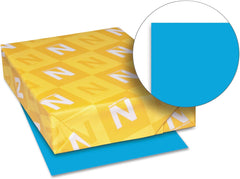 Astrobrights Colored Paper, 24 lbs., 8.5" x 11", Celestial Blue, 500 Sheets/Ream (22661)