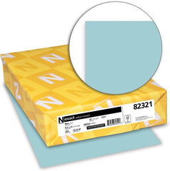 Exact Vellum Bristol Cover, 67 lb., 8.5" x 11", Blue, Smooth Finish, 250 Sheets/Ream (82321)