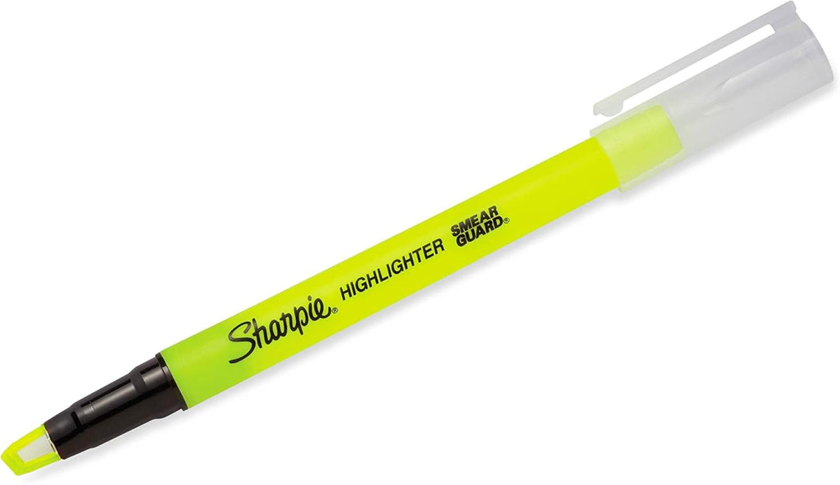 Sharpie Clear View Highlighter Stick, Yellow, 12/Pack (1950746)