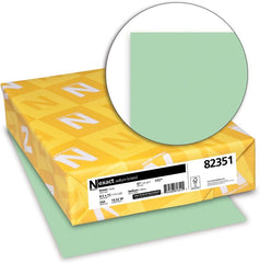 Exact Vellum Bristol Cover, 67 lb., 8.5" x 11", Green, Smooth Finish, 250 Sheets/Ream (WAU82351)