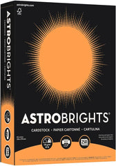 Astrobrights Cardstock, 65 lbs., 8.5" x 11", Cosmic Orange™, 250 Sheets/Ream (22851)