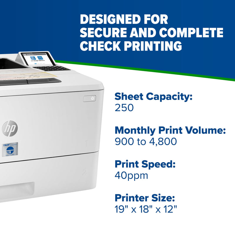TROY LaserJet Enterprise M406dn MICR Printer - view 3