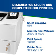 TROY LaserJet Enterprise M507dn MICR Printer - view 3