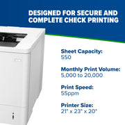 TROY LaserJet Enterprise M610dn MICR Printer - view 3