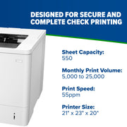 TROY LaserJet Enterprise M611dn MICR Printer - view 3