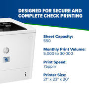 TROY LaserJet Enterprise M612dn MICR Printer - view 3