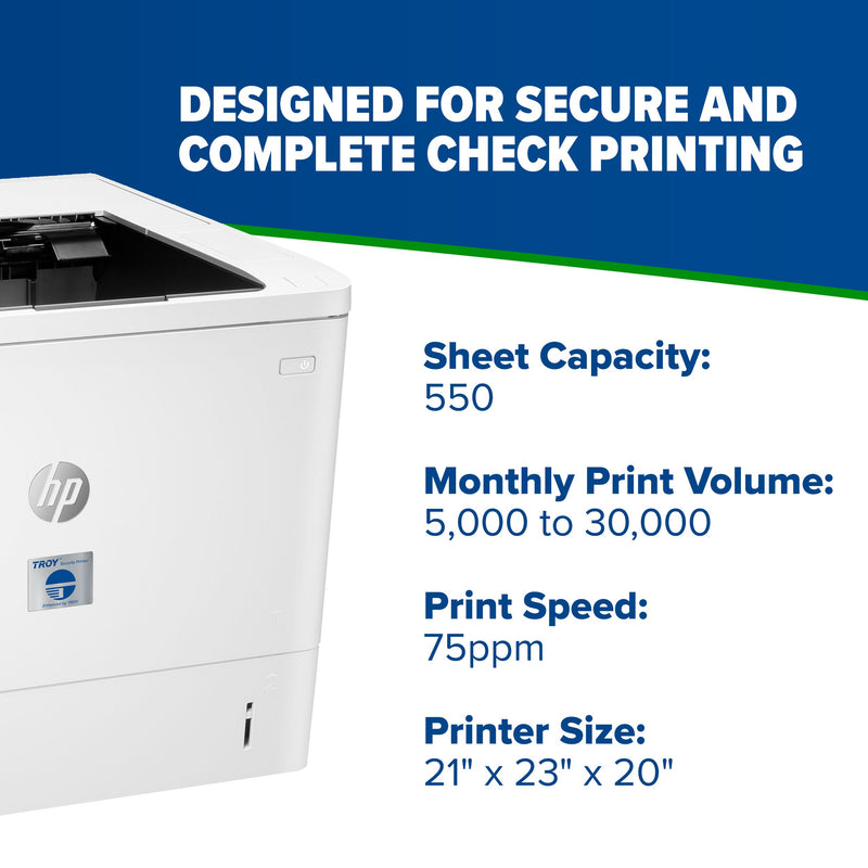 TROY LaserJet Enterprise M612dn MICR Printer - view 3