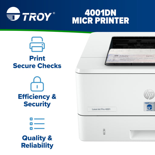 TROY LaserJet Pro 4001dn MICR Printer - view 2