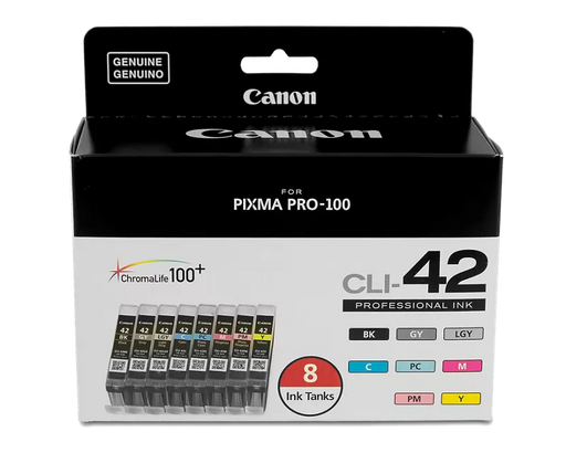 Canon Genuine CLI-42 Color Ink Value Pack (8 Ink Tanks) (6384B007)