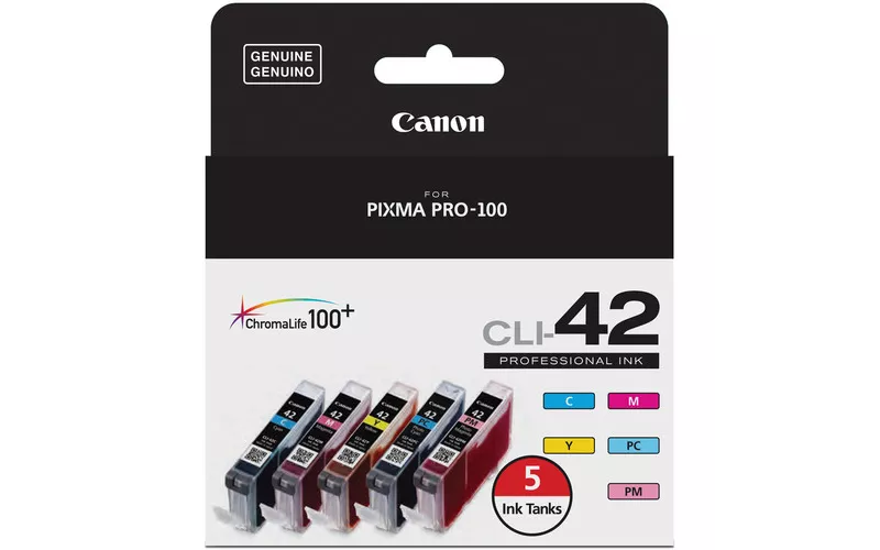 Canon Genuine CLI-42 Five Color Pack (6385B010)