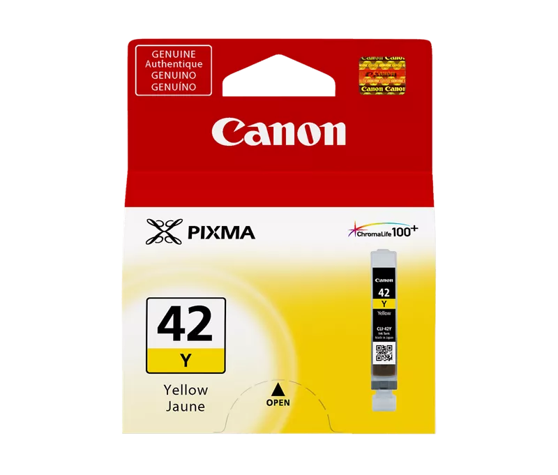 Canon Genuine CLI-42Y Yellow Ink Tank (6387B002)