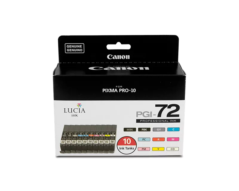 Canon Genuine PGI-72 Color Ink Value Pack (10 Ink Tanks) (6402B007)