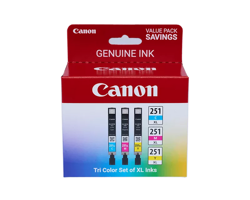 Canon Genuine CLI-251 XL 3 Color Ink Pack (6449B009)