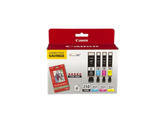 Canon Genuine PGI-250/CLI-251 4 Color Combo Ink Pack (6497B004)