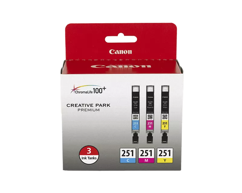 Canon Genuine CLI-251 3 Color Pack (6514B009)