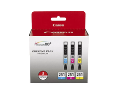 Canon Genuine CLI-251 3 Color Pack (6514B009)