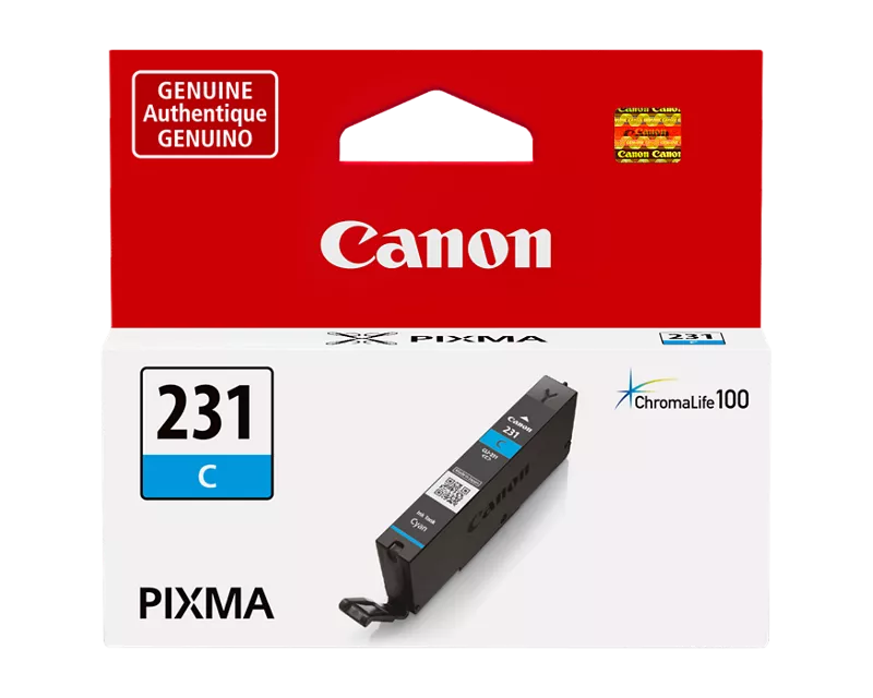 Canon Genuine CLI-231 Cyan Ink Tank (6675C001)