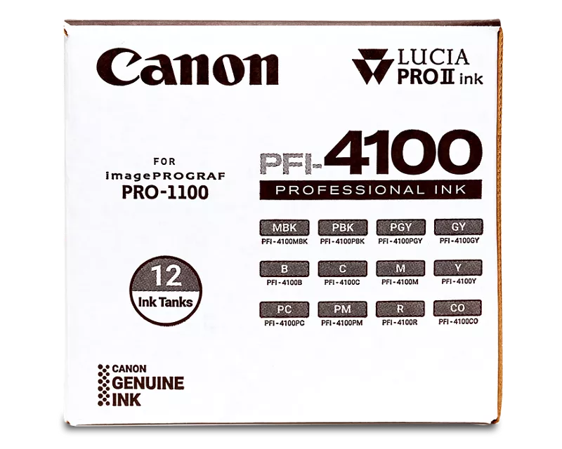 Canon Genuine PFI-4100 12 Color Value Pack (6776C006)